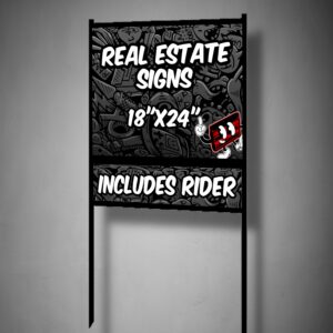 Real Estate Sign w/ Frame - 18"x24"