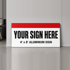 ACM aluminum composite full sheet sign, 4x8 ft, printed by Xenix Graphics