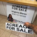 Acreage For Sale real estate signs for Virginia Mares, made by Xenix Graphics