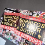 Gogo's Place Burritos to Your Door car magnets made by Xenix Graphics
