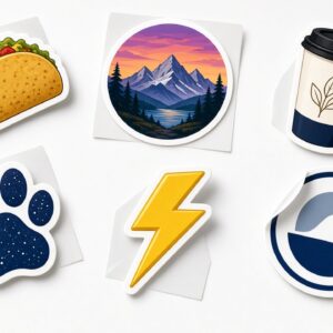 Custom die-cut vinyl stickers