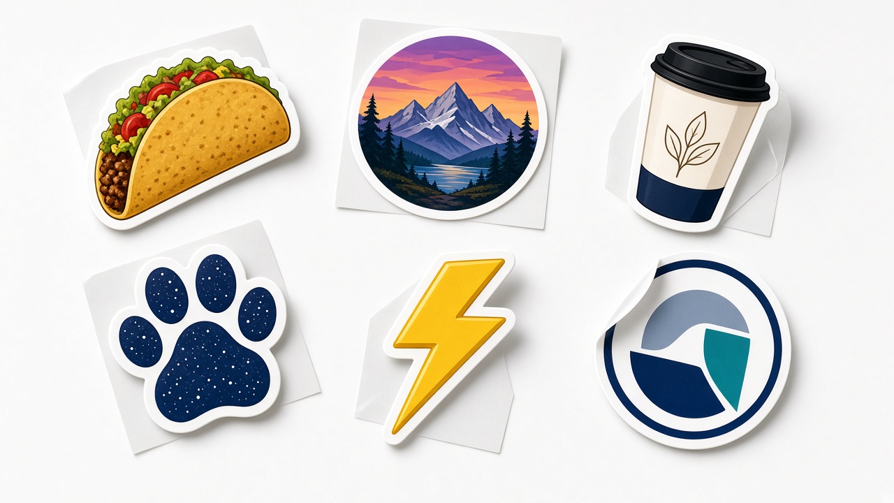 Custom die-cut vinyl stickers