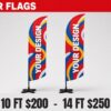 feather-flags-v2 Feather flags, 10 ft $200, 14 ft $250