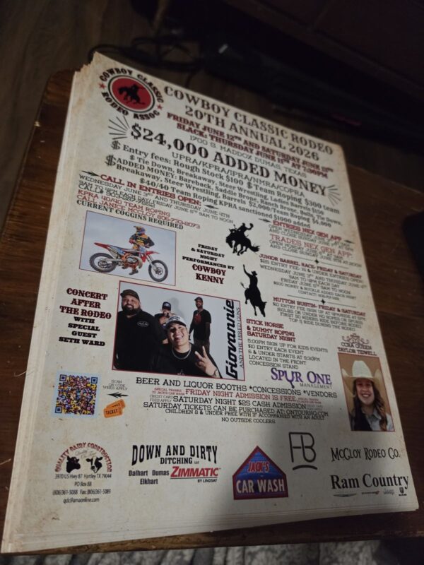 Flyers Cowboy Classic Rodeo Cowboy Classic rodeo event flyer printed by Xenix Graphics